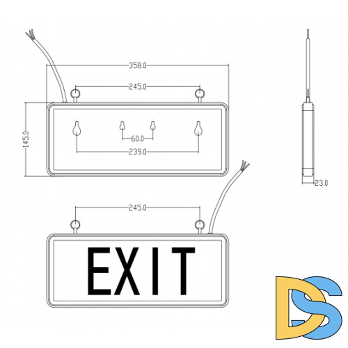 Аварийный светильник Эра SSA-101-0-20 Б0044387