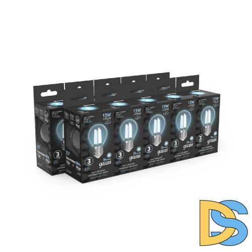 Лампа светодиодная Gauss Filament E27 13W 4100K 105802213