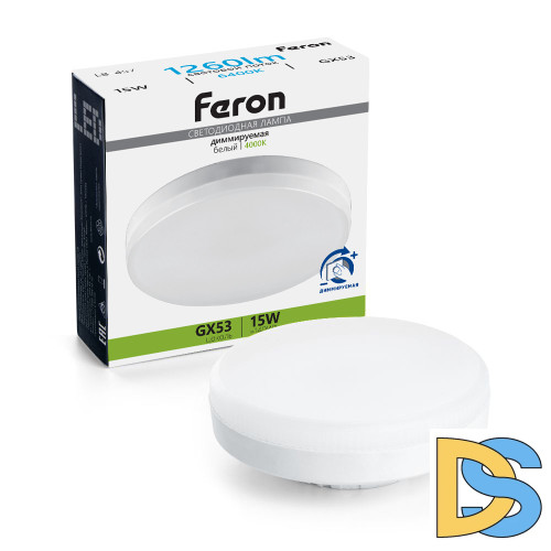 Светодиодная диммируемая лампа Feron LB-457 GX53 15W 6400K 51069