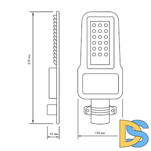 Уличный светодиодный консольный светильник Gauss Qplus 629535350