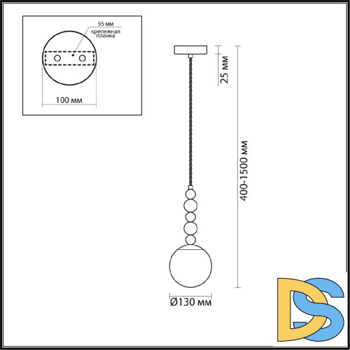 Подвесной светильник Lumion Sunday 6525/1