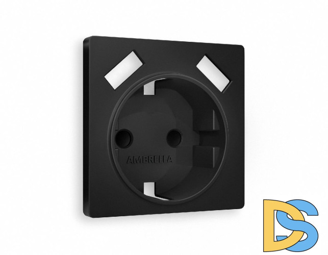 Лицевая панель для розетки с/з со шторками 2USB A+A Ambrella Volt Alfa AP8090
