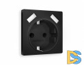 Лицевая панель для розетки с/з со шторками 2USB A+A Ambrella Volt Alfa AP8090