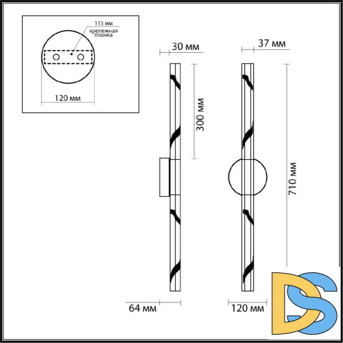 Настенный светильник Odeon Light Aletta 6679/6WL