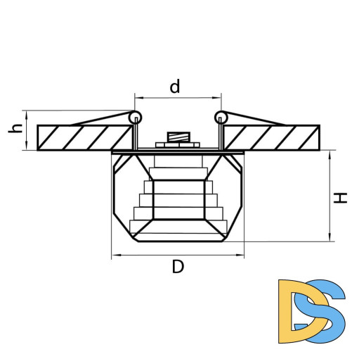 Встраиваемый светильник Lightstar Romb 004060