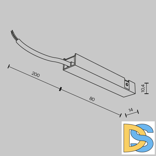 Ввод питания Maytoni Basity TRA172B-1B