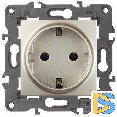 Розетка 2P+E Schuko ЭРА Elegance 14-2101-04 Б0034268