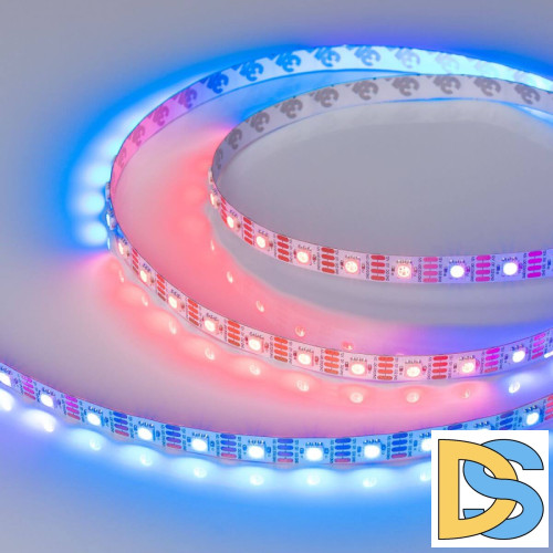 Светодиодная лента Arlight SPI-B60-10mm 12V RGB-PX1-RAM (9.3 W/m, IP20, 5060, 5m) 033437