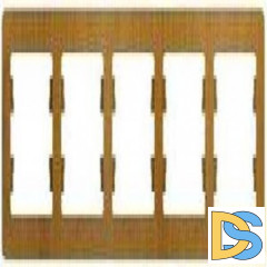 Рамка 5-ая (пятерная), Дерево Дуб, серия Glossa, Schneider Electric
