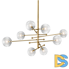 Люстра на штанге Delight Collection Globe Mobile KG0835P-8 brass