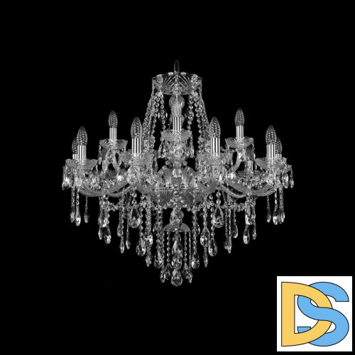 Подвесная люстра Bohemia Ivele Crystal 1415/10+5/300 Ni