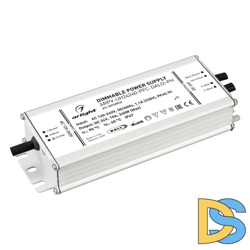 Блок питания Arlight ARPV-UH24240-PFC-DALI2-PH (24V, 10.0A, 240W, IP67) 025689(2)