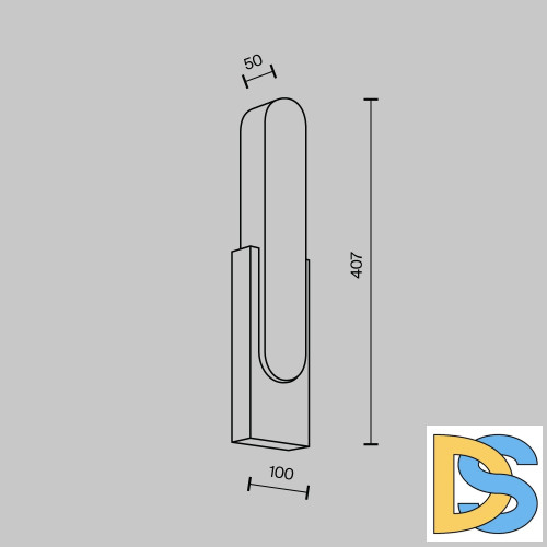 Настенный светильник Modestyle MS.104.400 AB