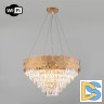 Подвесная люстра Eurosvet Ariana 10124/8 золото/прозрачный хрусталь Strotskis Smart (10113/8)