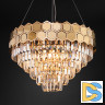 Подвесная люстра Eurosvet Ariana 10124/8 золото/прозрачный хрусталь Strotskis Smart (10113/8)