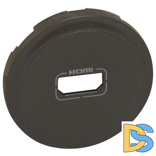 Лицевая панель Legrand Celiane розетки аудио/видео HDMI графит 067816