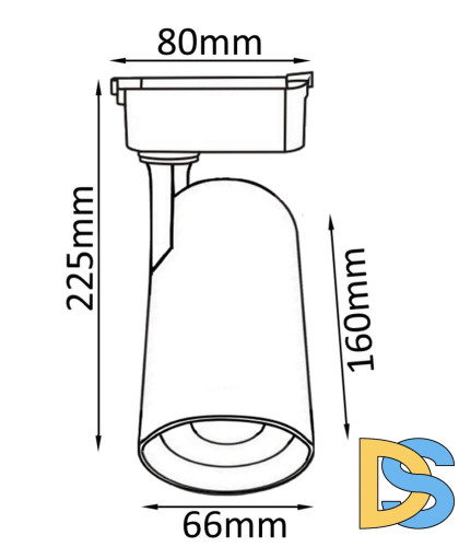 Трековый светильник Crystal Lux CLT 0.31 006 CLT 0.31 006 20W BL