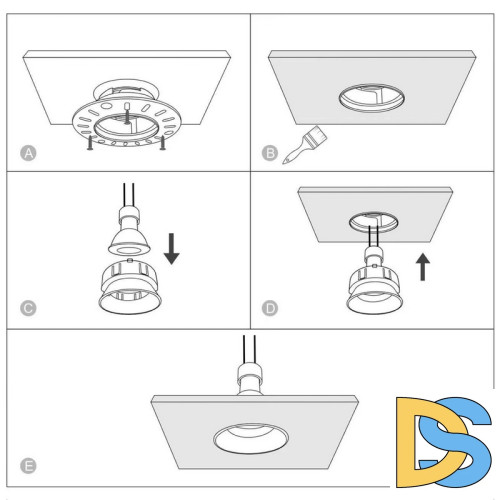 Точечный светильник Reluce 16131-9.0-001 GU10 WT