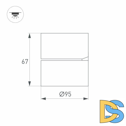Накладной светильник Arlight 028156