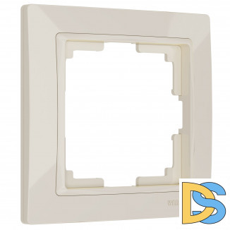 Рамка на 1 пост (слоновая кость, basic) W0012003