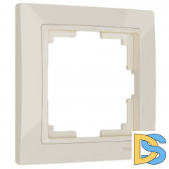 Рамка на 1 пост (слоновая кость, basic) W0012003