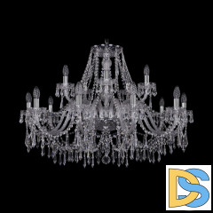 Подвесная люстра Bohemia Ivele Crystal 1403/10+5/360 Ni