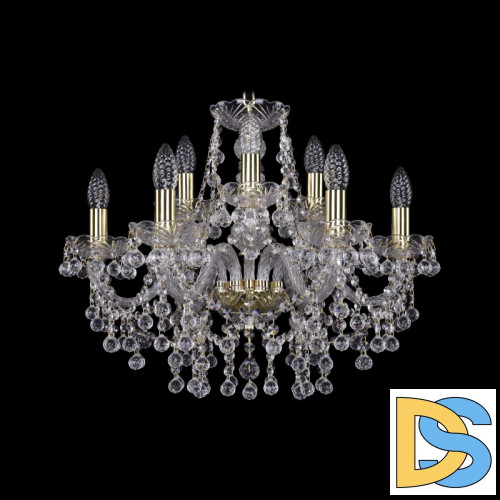 Подвесная люстра Bohemia Ivele Crystal 1409/6+3/195 G