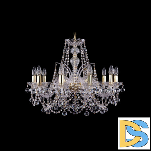 Подвесная люстра Bohemia Ivele Crystal 1411/10/240 G Balls