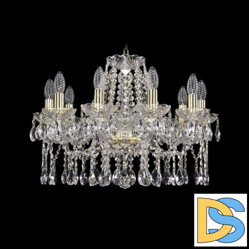 Подвесная люстра Bohemia Ivele Crystal 1413/10/200 G