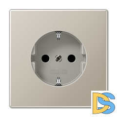 Розетка 2K+З со шторками Jung ES1520KI