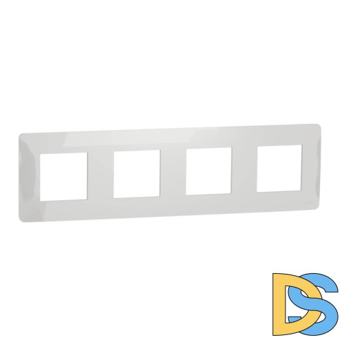Рамка 4-постовая Schneider Electric Unica New NU200818