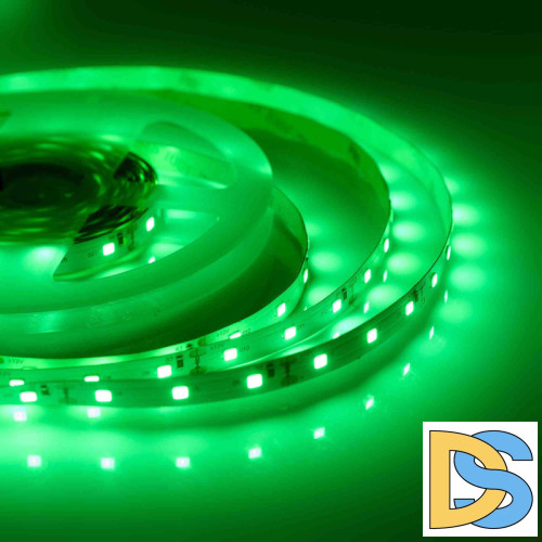 Светодиодная лента Apeyron 12В СТ 4,8Вт/м smd3528, 60д/м IP20 5м зеленая 34BL