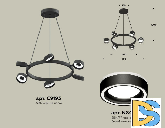 Подвесная люстра Ambrella Light Traditional (C9193, N8434) XB9193201