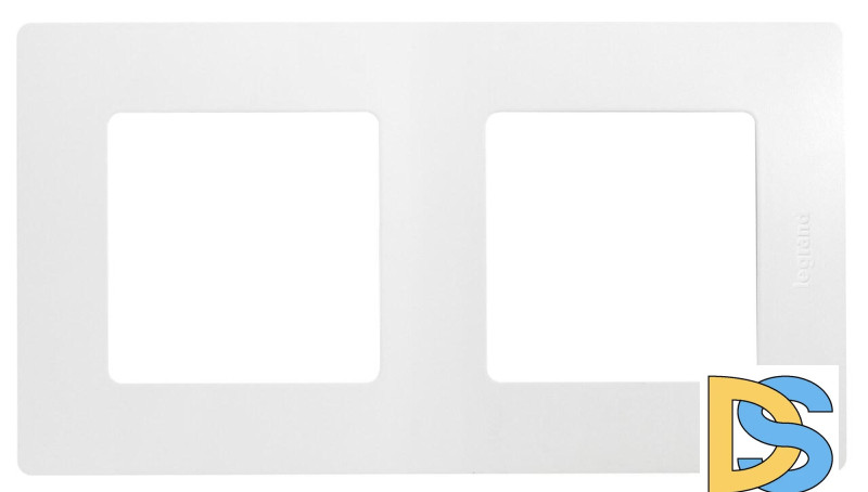 Рамка 2-постовая Legrand Etika белая 672502