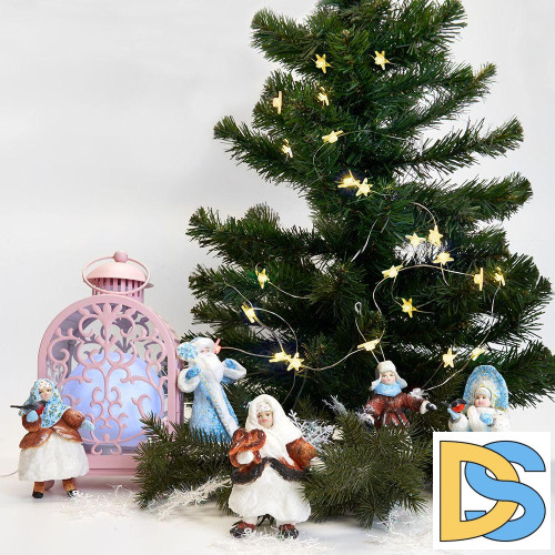 Светодиодная гирлянда Feron Звездочки USB теплый белый без мерцания CL572 41647