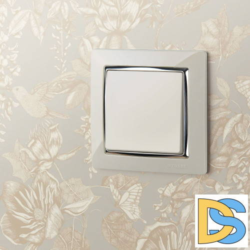 Перекрестный Выключатель одноклавишный Werkel (слоновая кость) W1113003