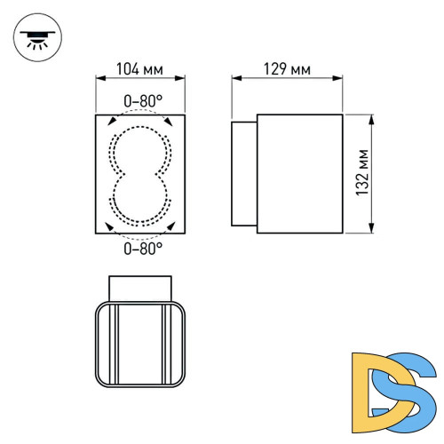 Настенный светильник Arlight LGD-Wall-Vario-J2R-12W Warm White 022002