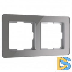 Рамка из акрила на 2 поста Acrylic графит W0022704