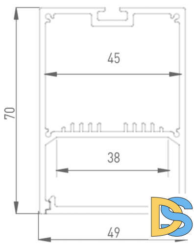 Алюминиевый профиль DesignLed LS.4970-R 010370
