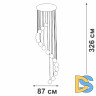 Каскадная люстра Vitaluce V2893-9/16S