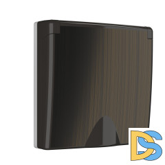 Накладка для розетки IP44 Werkel с крышкой (бронзовый) WL12-SKGSC-IP44-CP