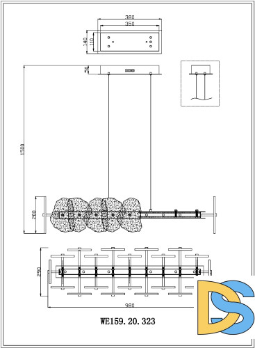 Подвесная люстра Wertmark Nicola WE159.20.323