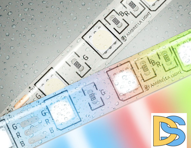 Светодиодная лента Ambrella Light LED Strip 12В 5050 14,4Вт/м RGB 5м IP65 GS2302