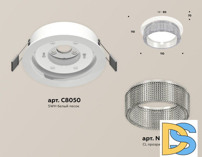 Встраиваемый светильник Ambrella Light Techno Spot XC8050030 (C8050, N8480)