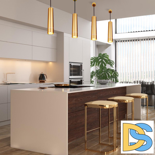 Подвесной светильник Eurosvet DLN107 GU10 золото