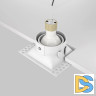 Встраиваемый светильник Maytoni Dot DL042-01-SQ-W