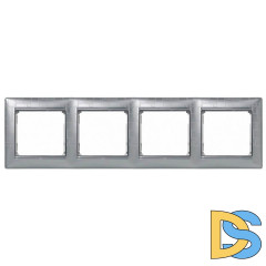 Рамка 4-постовая Legrand Valena алюминий модерн 770344