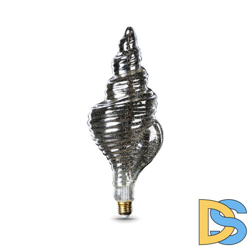 Лампа светодиодная филаментная Gauss E27 6W 2400K серая 166802008