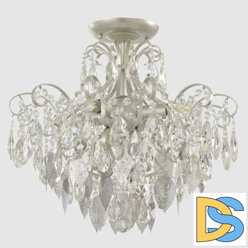 Потолочный светильник Crystal Lux ESMIRALDA PL4 SILVER