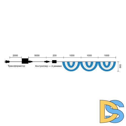 Светодиодная сеть Laitcom (LTC) RNL384-5W-10-2WB